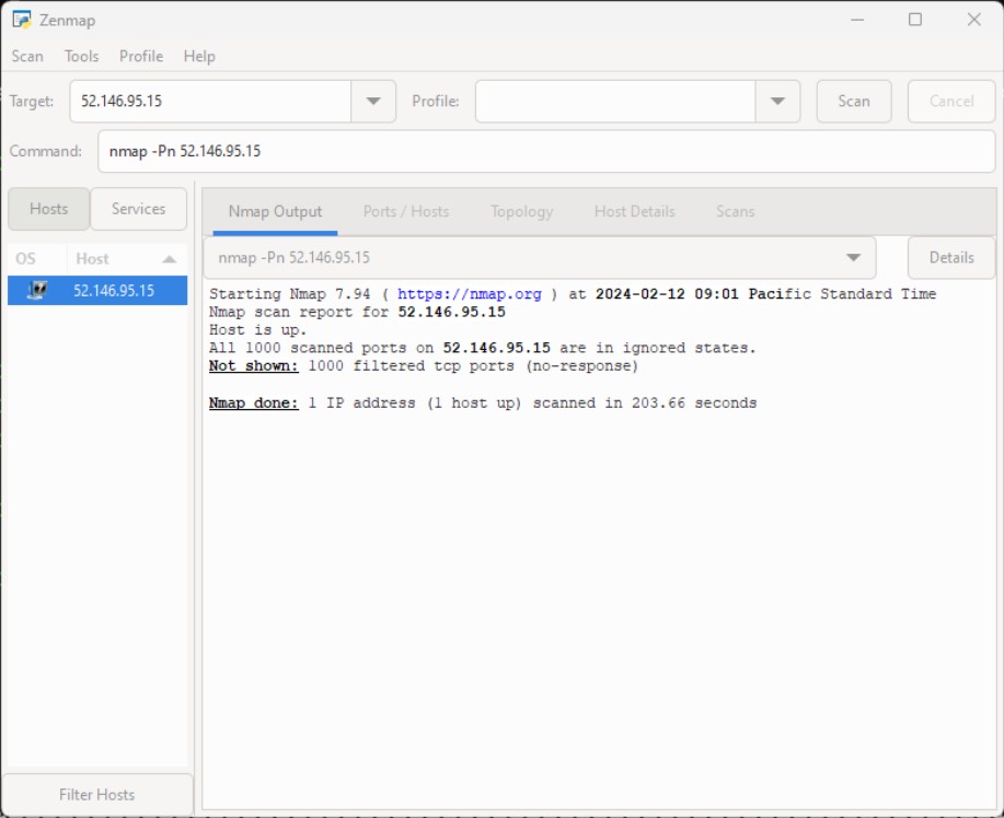 Zenmap Reports Zero Open Ports